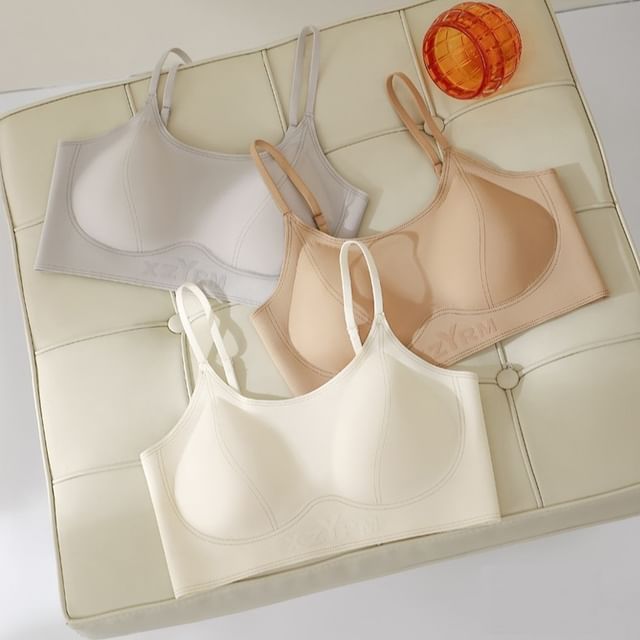 Gecko-Plain Seamless Push Up Bra