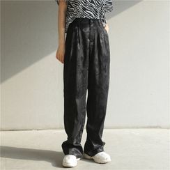 Sonne - Dragon-Print Wide Dress Pants