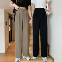 Moon City - High-Waist Straight Leg Dress Pants