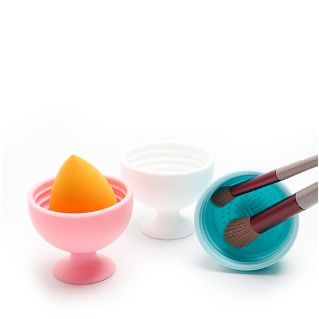 Fondes-Silicone Makeup Brush Cleaning Bowl