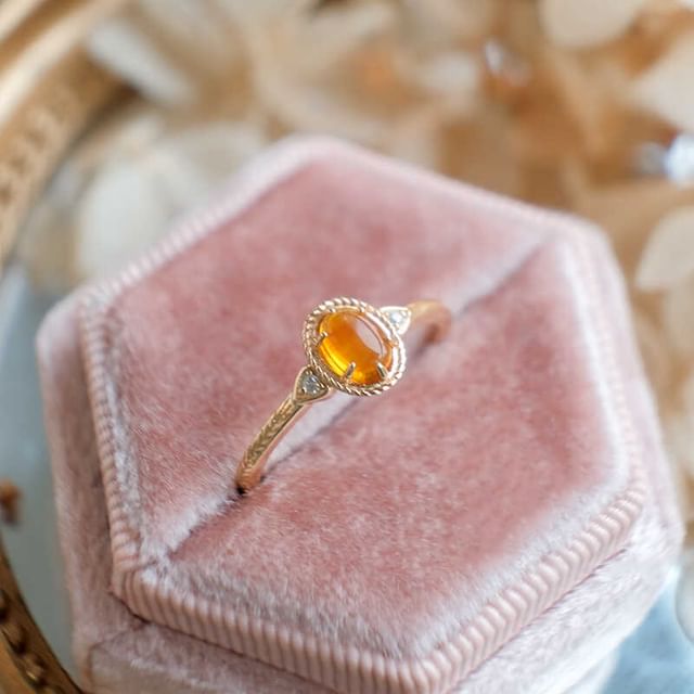 DECADES-Faux Gemstone S925 Sterling Silver Ring