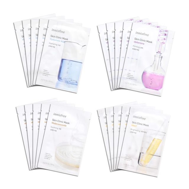 innisfree Skin Clinic Mask Set 5 pcs 5 Types YesStyle