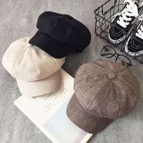 plain newsboy cap