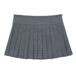 Low-Waist V-Shape Pleated Mini Skirt in 6 Colors