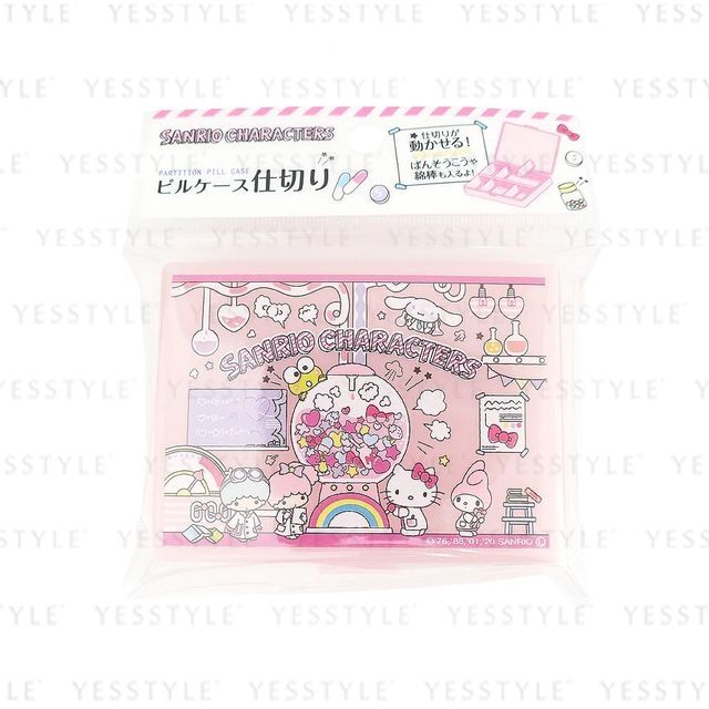 DAISO Sanrio Characters Partition Pill Case YesStyle