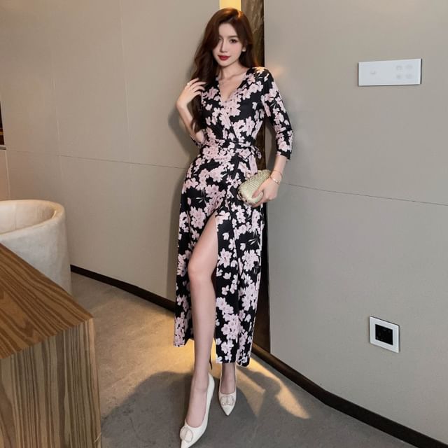 knee length dresses for ladies Harlow 3/4 Sleeve Dress
