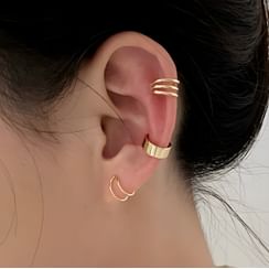 Aoshima - Set of 3: Alloy Cuff Earring (assorted designs) Aoshima - Set of 3: Alloy Cuff Earring (assorted designs)