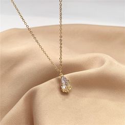 Madikara - Rhinestone Drop Pendant Necklace Madikara - Rhinestone Drop Pendant Necklace