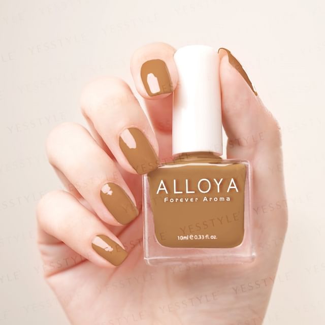 ALLOYA-Water-Based Natural Nail Polish Environmental Friendly 151 Caramel Toffee