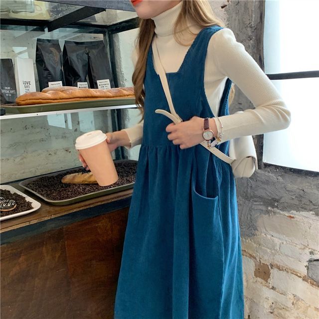 Lewwe-Corduroy Overall Dress