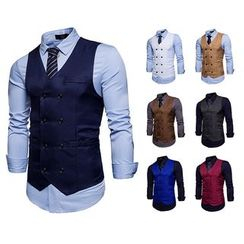 Fireon - V-Neck Double-Breasted Vest