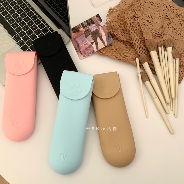 Minbrogy-Silicone Makeup Brush Case