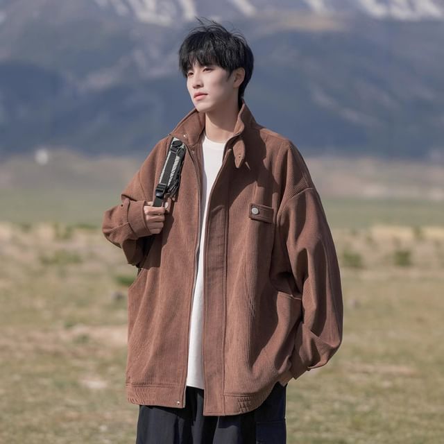 Neonity Wear-Corduroy Zip-Up Jacket