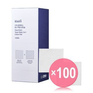 Dear, Klairs - Toner Mate 2 in 1 Cotton Pad (x100) (Bulk Box)