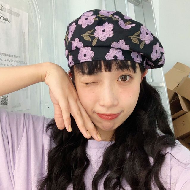 floral beret