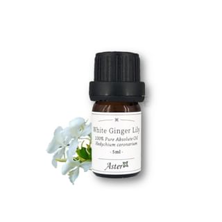 Aster Aroma - 100% Pure Absolute Oil White Ginger Lily Hedychium Coronarium