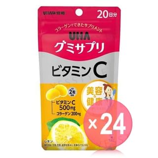 UHA - Vitamin C Lemon Gummy Supplement (x24) (Bulk Box)