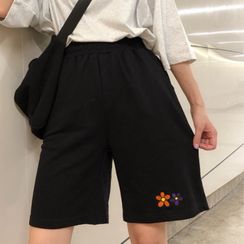 IndiGirl - 绣花运动短裤 IndiGirl - 绣花运动短裤