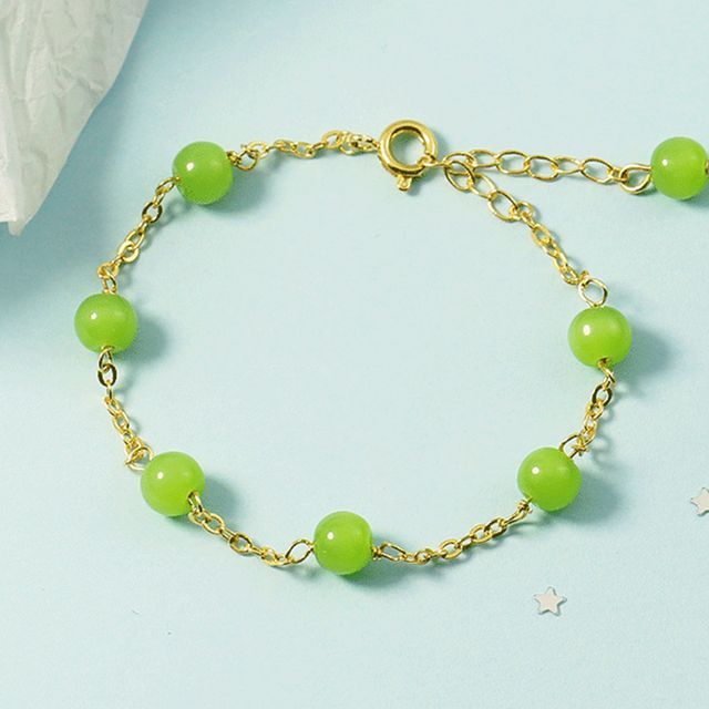 Forainer-Beaded Chain Bracelet