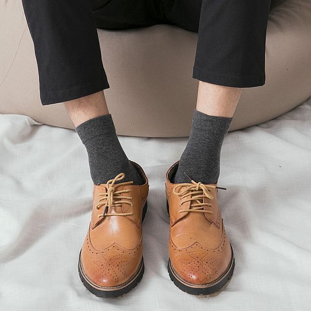 Mimiyu-Set of 4 Plain Socks