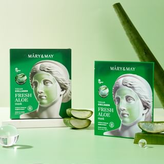Mary&May - Vegan Collagen Fresh Aloe Mask Set
