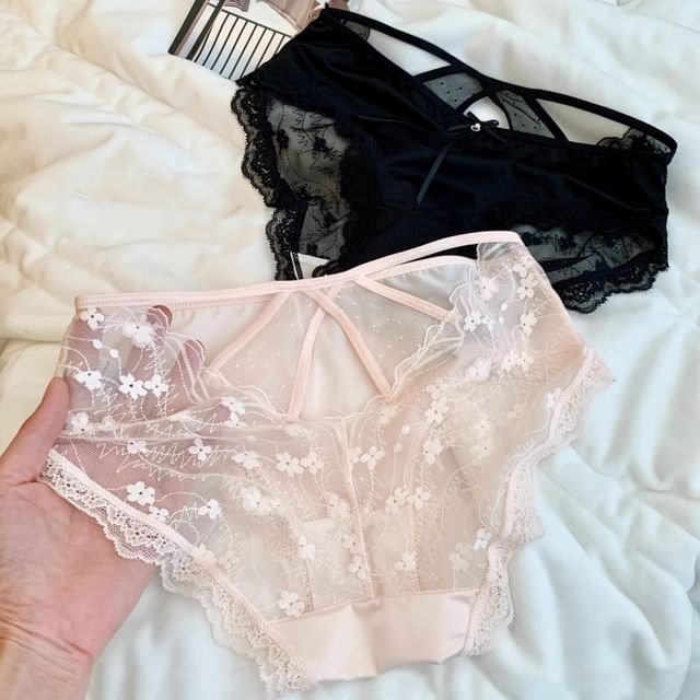 camikiss-Lace Trim Panties