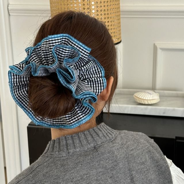 Kayochs-Plaid Scrunchie