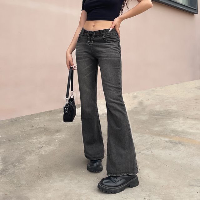 Puffie - Low-Rise Bootcut Jeans | YesStyle