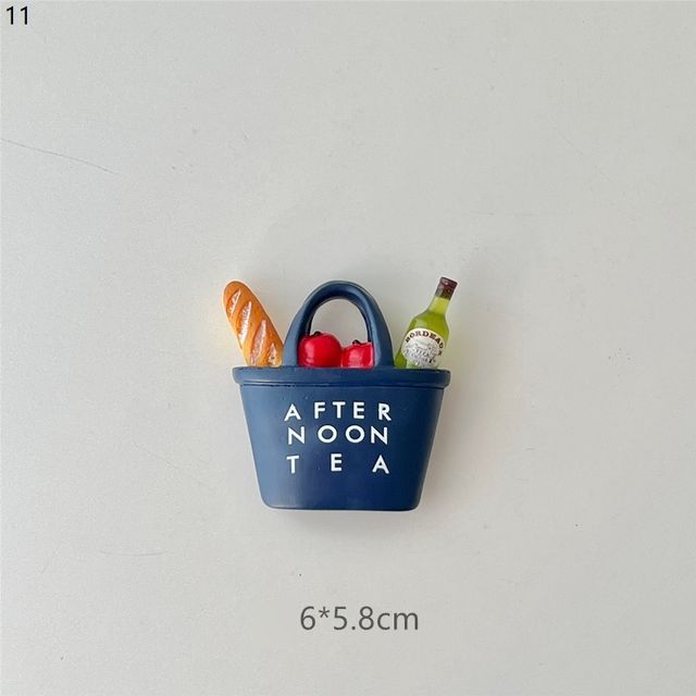 1pc Imitation Afternoon Tea Resin Series Refrigerator Magnet Home  Decorations Suitable For Refrigerator, Blackboard, Early Education