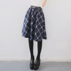 Enlet - Plaid A-Line Skirt