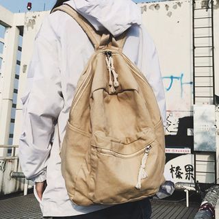 plain canvas backpack