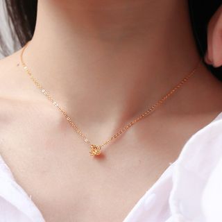 Hiqmic 925 Sterling Silver Crown Pendant Necklace - Gold/Silver Plated With Cubic Zirconia, 16-Inch Chain - View #6
