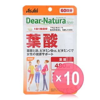 Asahi - Dear-Natura Style Folic Acid 10pcs Bundle Set