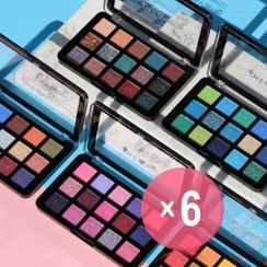 J.Cat - Dia & Noche Tri-Element 15 Pigment Palette - 5 Types (x6) (Bulk Box)