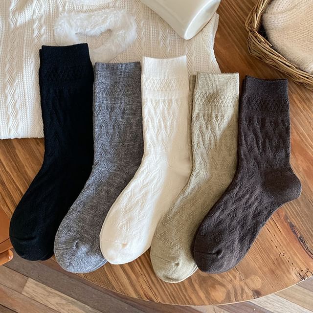 MOGLA-Plain Socks