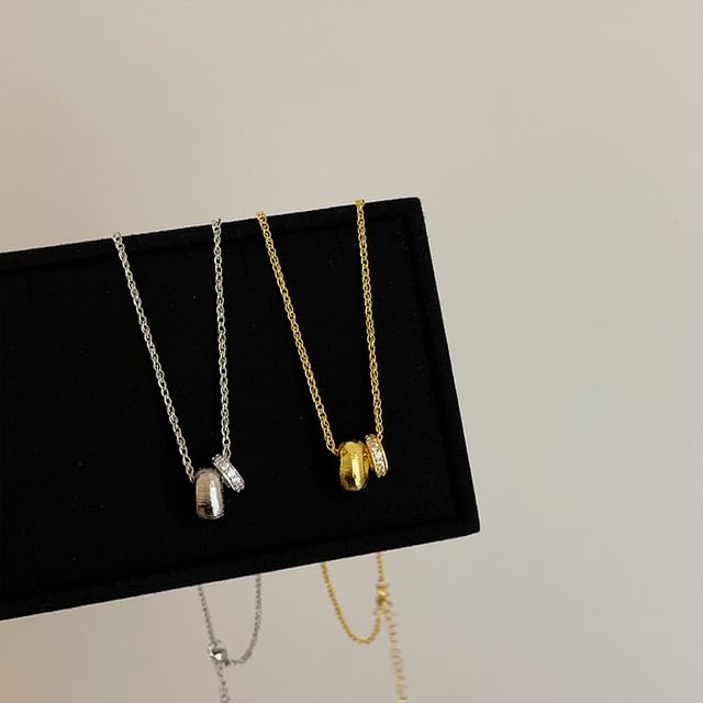 Panda Dama-Rhinestone Pendant Necklace