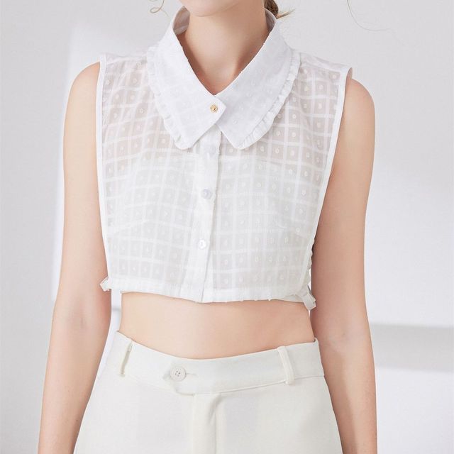 MIOW-Ruffle Trim Decorative Collar