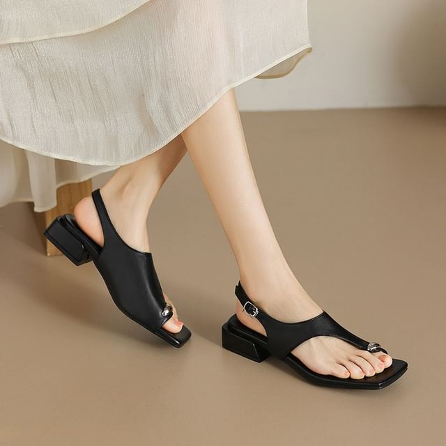 Cinnabelle-Toe Loop Slingback Sandals
