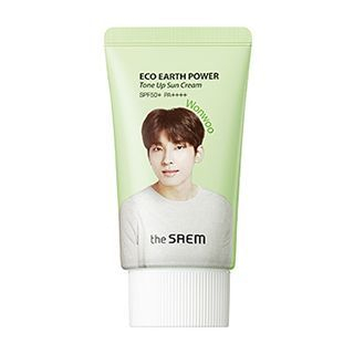 the saem eco earth tone up sun cream