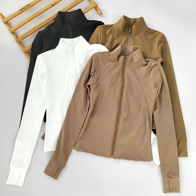 Runyz-Plain Zip Sports Jacket