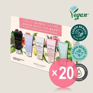 Mary&May - Vegan Wash Off Mask Mini Gift Set (x20) (Bulk Box)