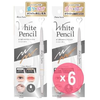 Beauty World - Rara Aura White Pencil (x6) (Bulk Box)