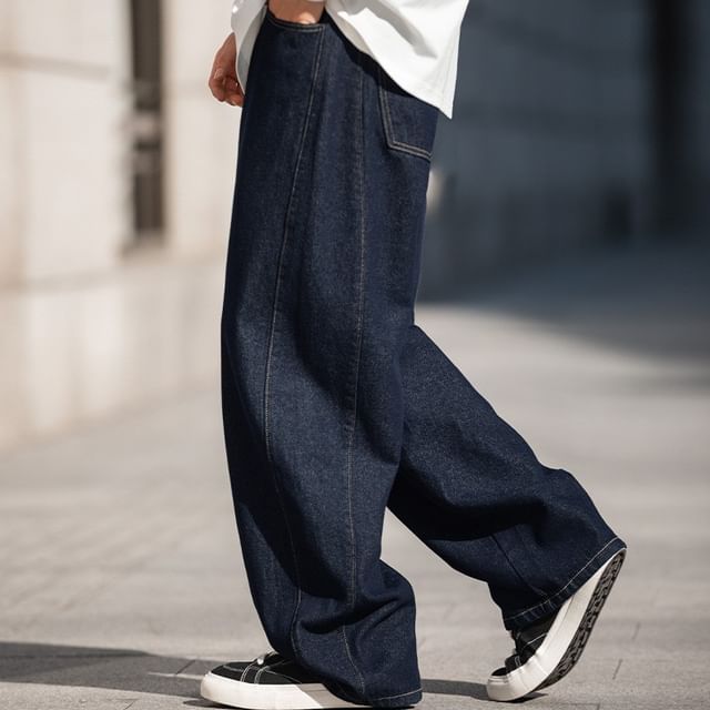 Really Point-High Waist Wide Leg Jeans