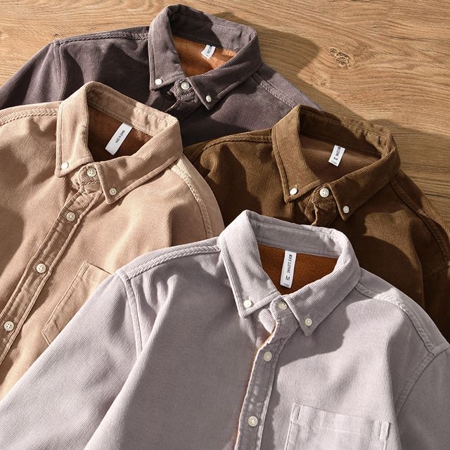 corduroy fleece lined shirt