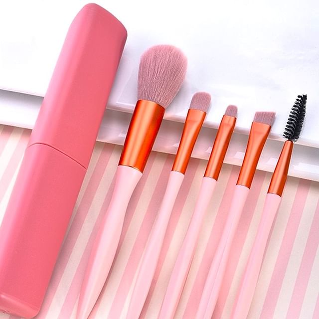 Puremantis-Set of 5 Makeup Brush with Case