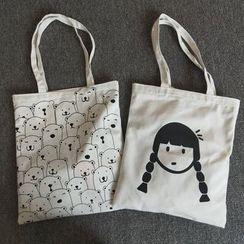 DUYU - Canvas Printed Shopper Bag