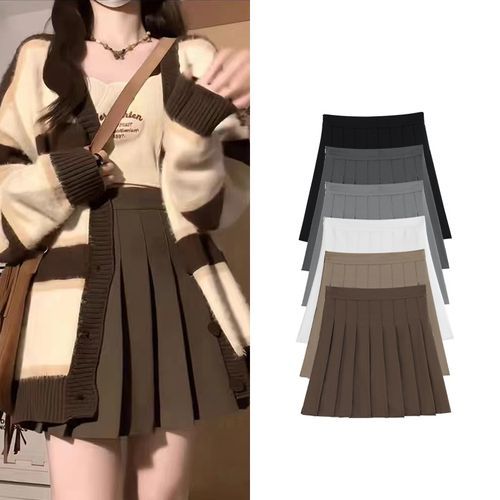 Mikiko - High Waist Accordion Pleat Plain A-line Mini Skirt | YesStyle