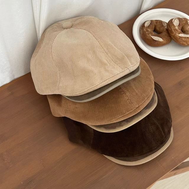 Sharkkira-Corduroy Flat Cap