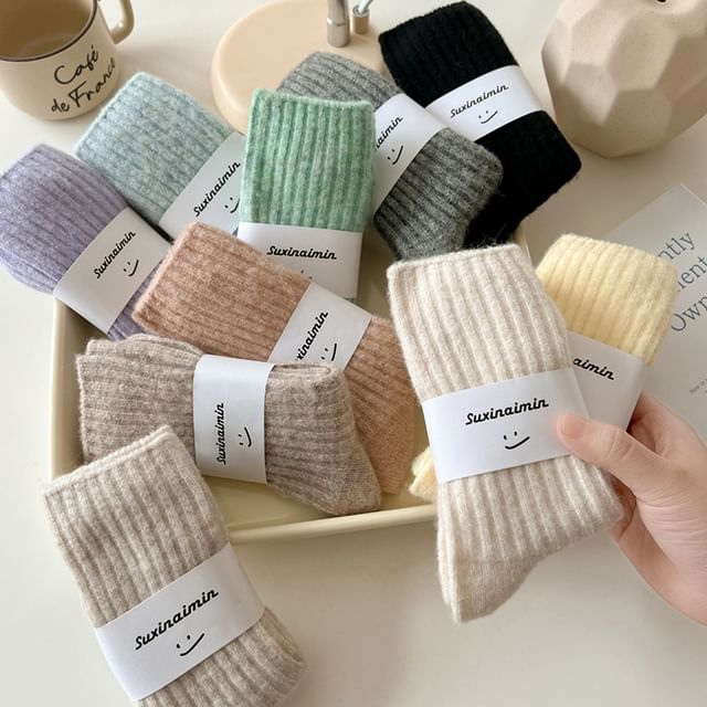 Gentiana-Ribbed Socks