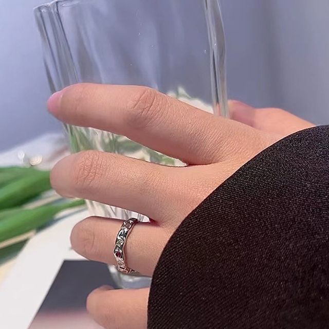 Betsuno-Rhinestone Open Ring